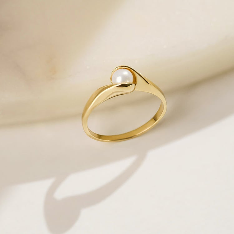 Zásnubný prsteň s perlou Mela 153835