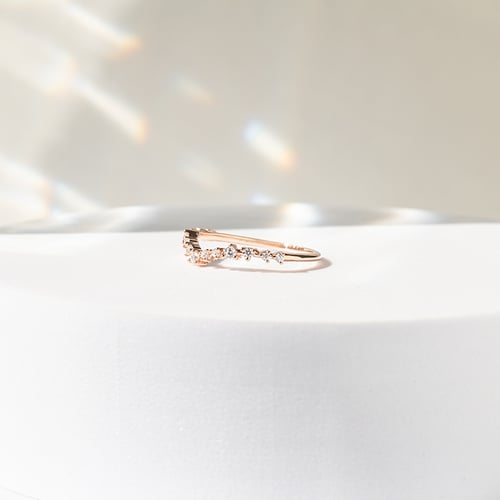 Vykrojený eternity prsteň s lab-grown diamantmi Donnie