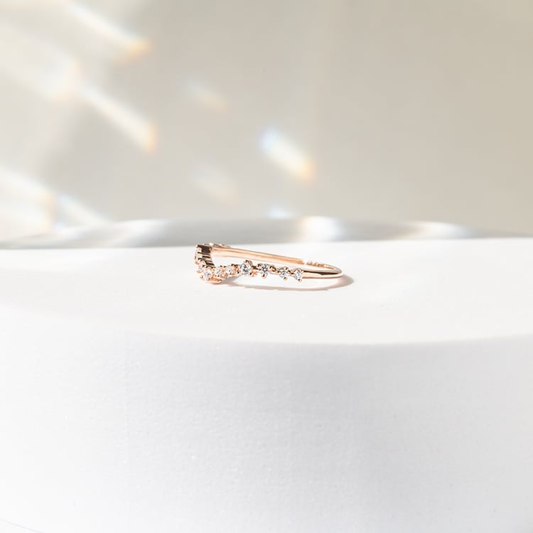 Vykrojený eternity prsteň s lab-grown diamantmi Donnie 141756