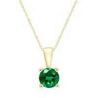 Strieborný prívesok so smaragdom s výberom veľkosti Odessa