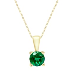 Strieborný prívesok so smaragdom s výberom veľkosti Odessa