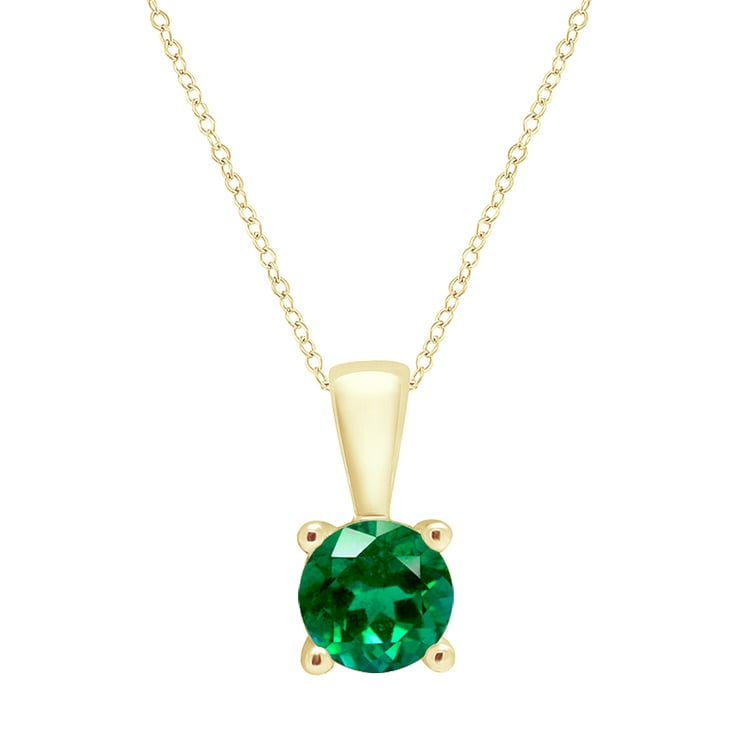 Strieborný prívesok so smaragdom s výberom veľkosti Odessa