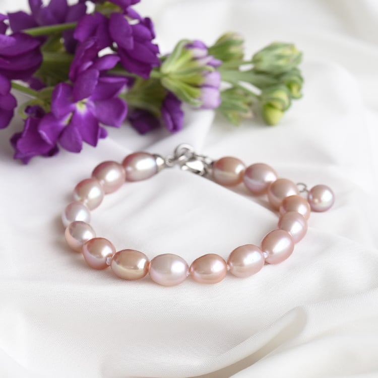 Náramok z levandulových perel 83467