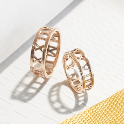 Zlaté svadobné obrúčky s voľbou písmen po obvode Noto