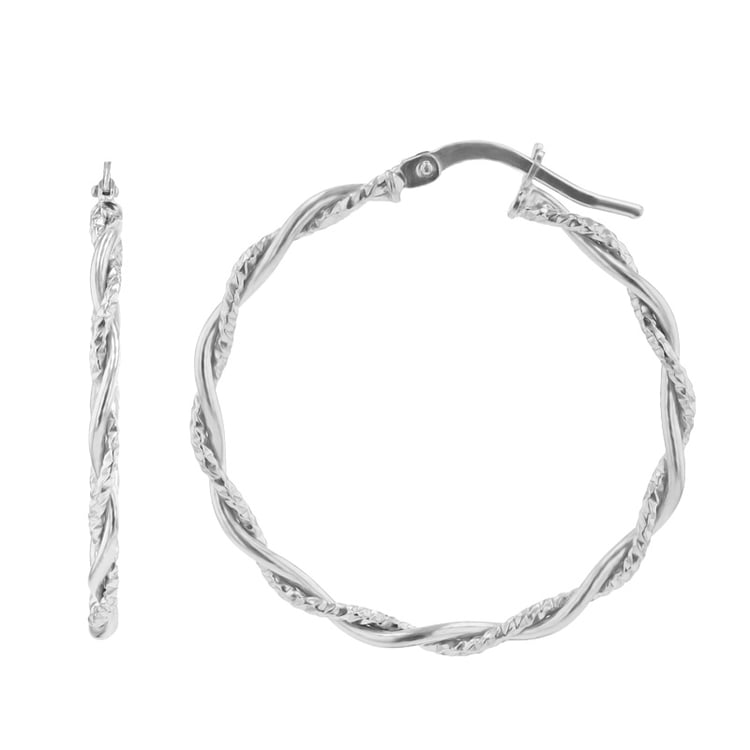 Kruhové strieborné náušnice