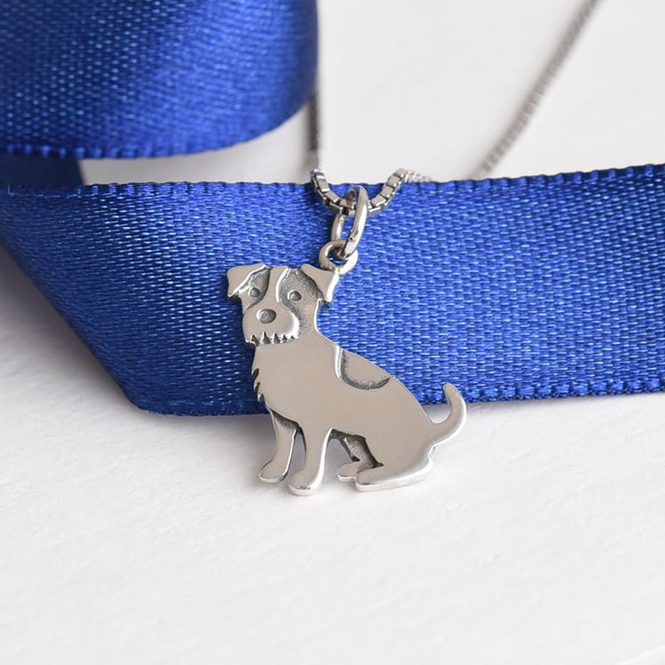 Strieborný prívesok v tvare psa 78143