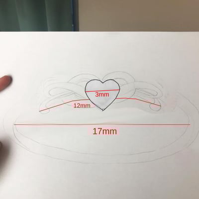 Modré topásové srdce