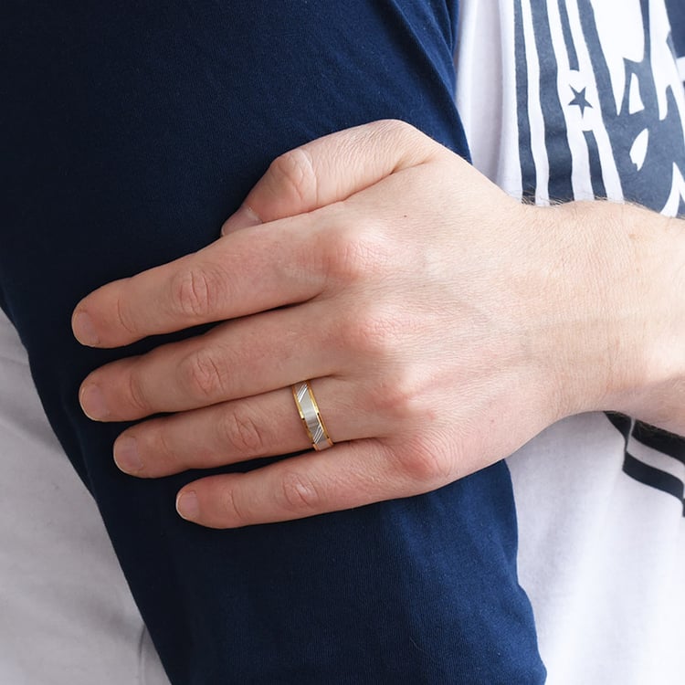 Pánský snubný prsteň 77267