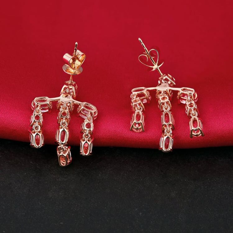 Zlaté visacie náušnice 16948