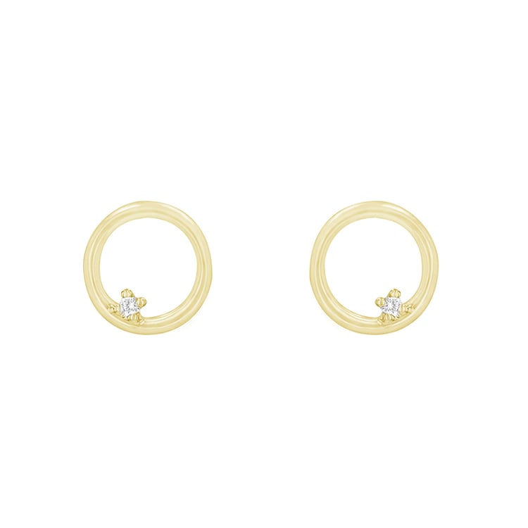 Karma náušnice zo žltého zlata