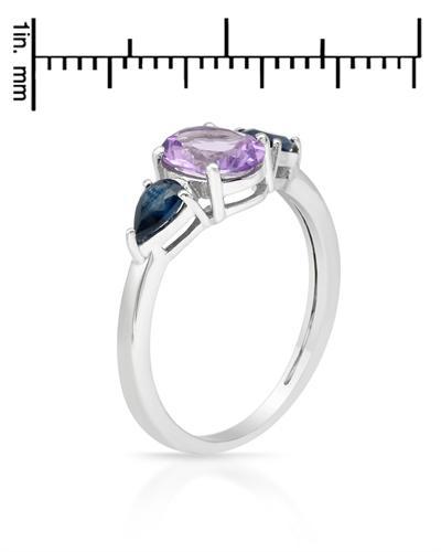 Zafírový prsteň s ametystmi 1848