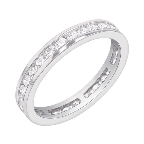 Eternity obrúčka s lab-grown diamantmi a komfortný prsteň Albine