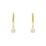 Zlaté visiace náušnice s lab-grown diamantmi Skylar