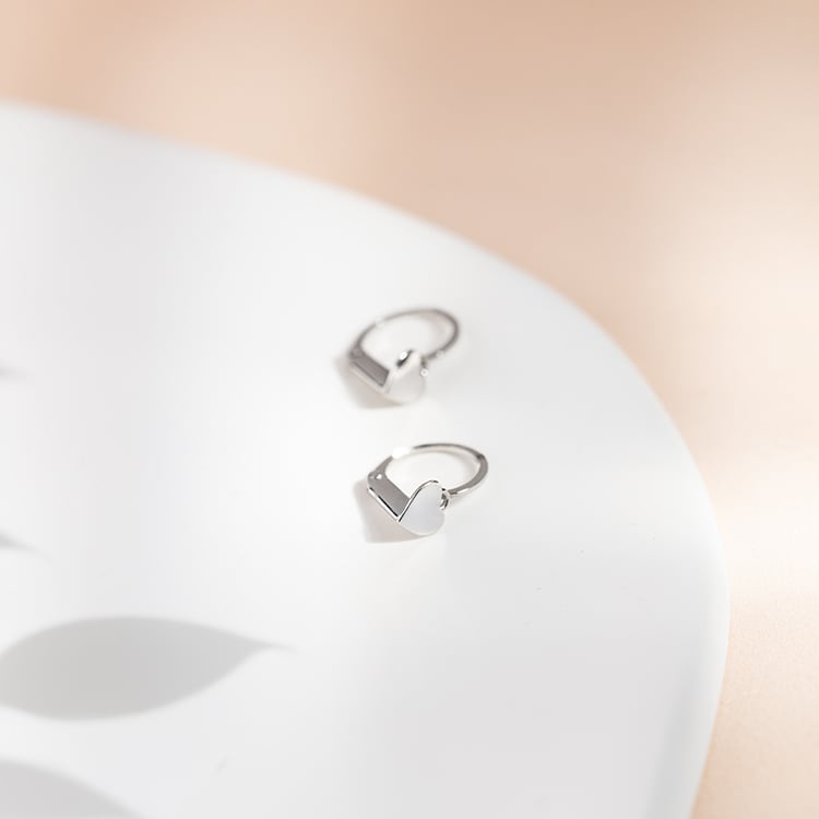 Zlaté detské náušnice so srdiečkami Joia 149119