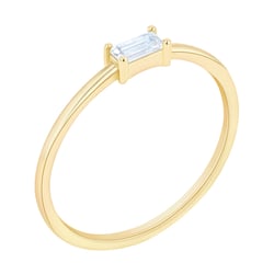 Minimalistický prsteň s akvamarínom Kumar