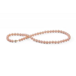 Elegantný zlatý náhrdelník s 6-6.50mm perlami Dahra