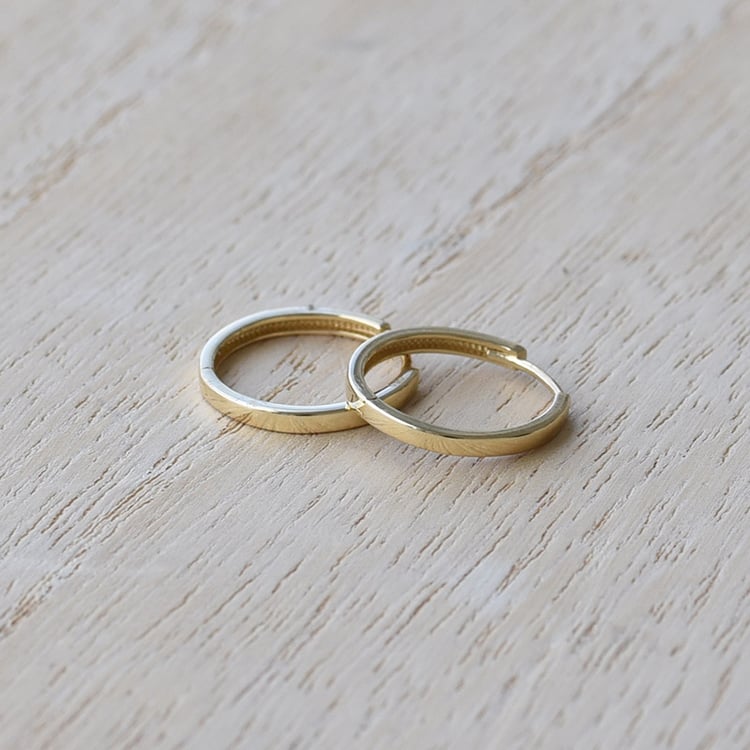 Kruhové zlaté náušnice 67710