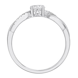 Zásnubný prsteň s výberom písmen a diamantmi Ljube