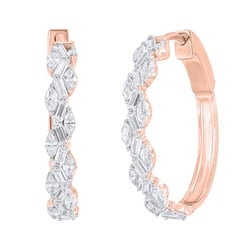 Elegantné náušnice zo zlata s lab-grown diamantmi Anila
