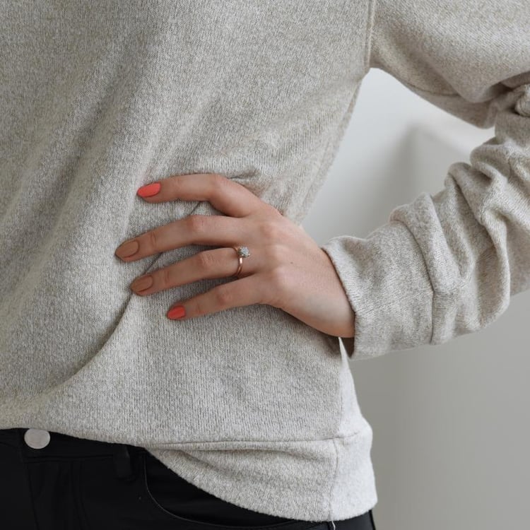 Zlatý prsteň s diamantom 52669