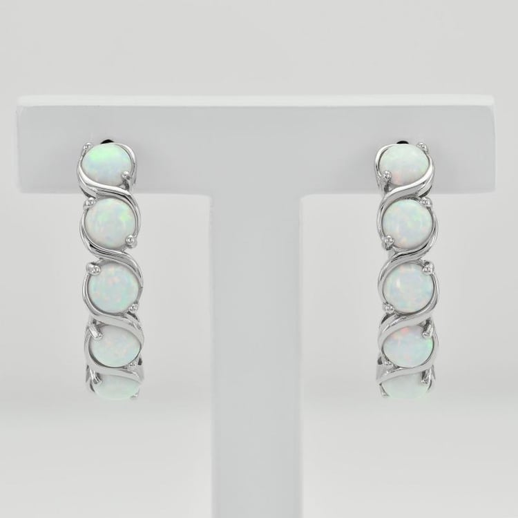 Náušnice s opálmi 35750