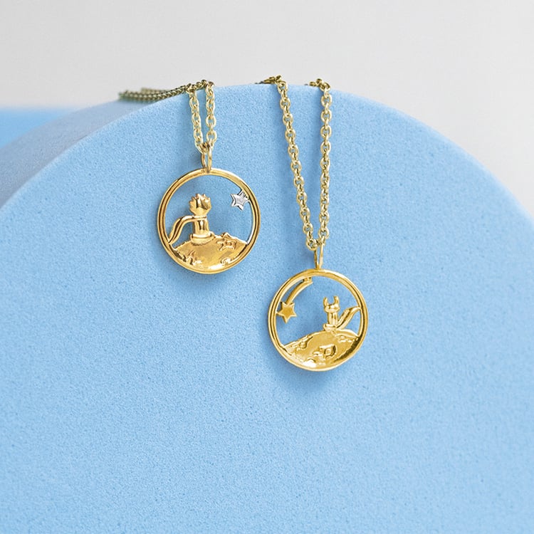 Strieborný vykrojený prívesok s líškou Malý princ 152476