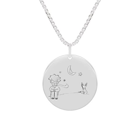 Zlatý prívesok princ a líška s gravírom vašej voľby Petit 51977