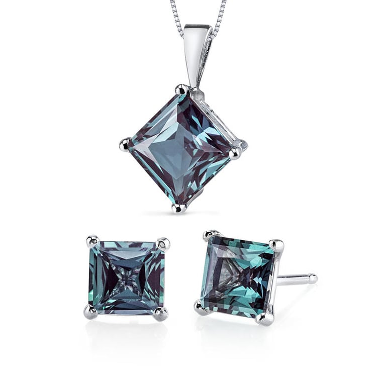 Zlatá kolekcia šperkov s alexandritmi Latika 12195