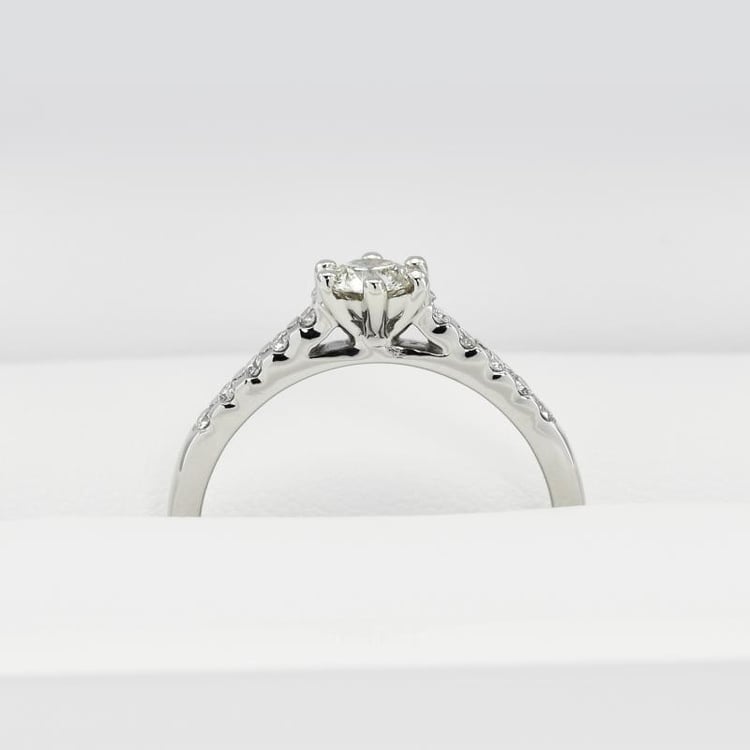 Platinový zásnubný prsteň 11711