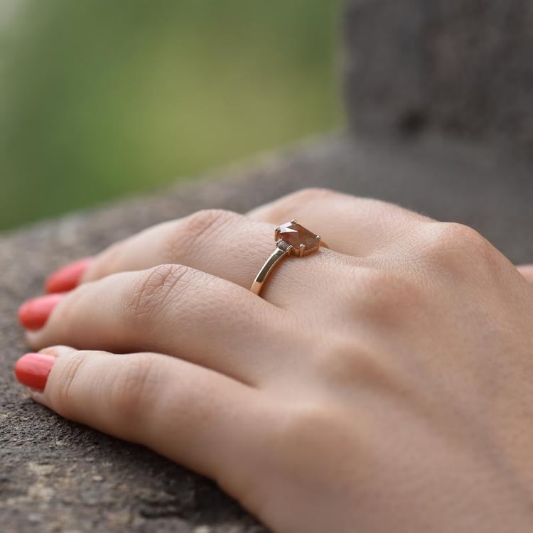 Salt´n´pepper diamantový prsteň 44745