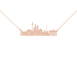 Zlatý či platinový náhrdelník mesta Berlín