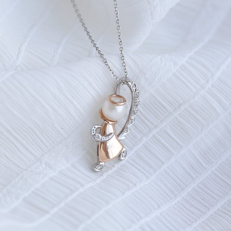 Diamantový prívesok s anjelom 64179