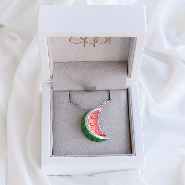 Strieborný prívesok melón 91776