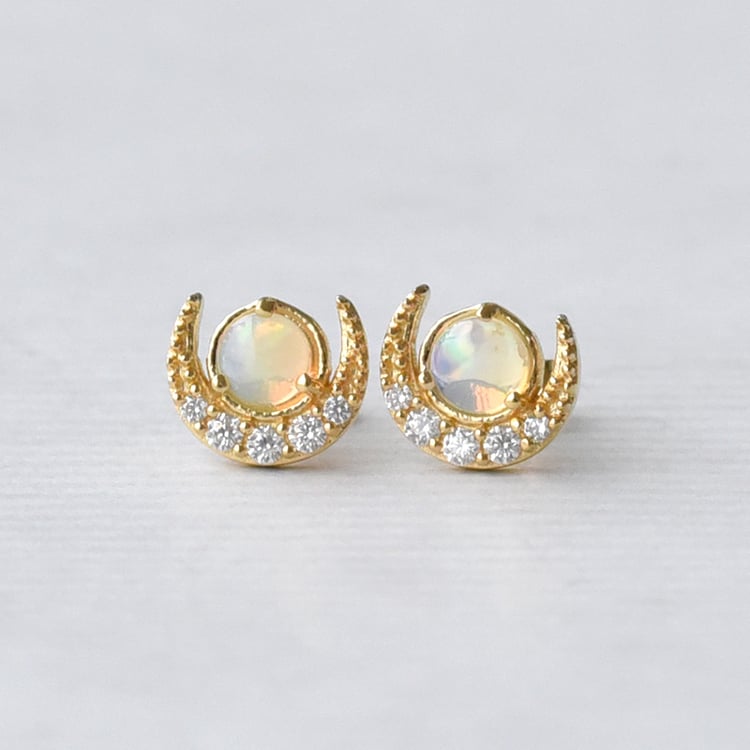 Náušnice z pozlateného striebra 73358