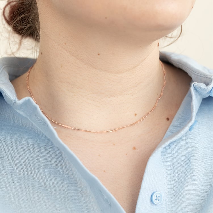 Singapur retiazka 42 cm zo striebra 125233