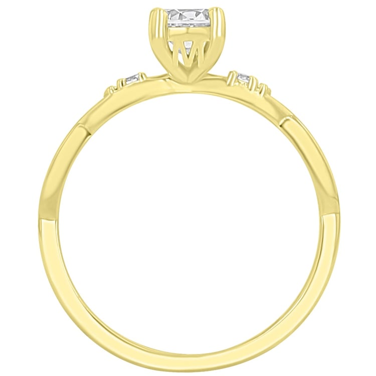 Zásnubný prsteň s výberom písmen a diamantmi Fera 167473