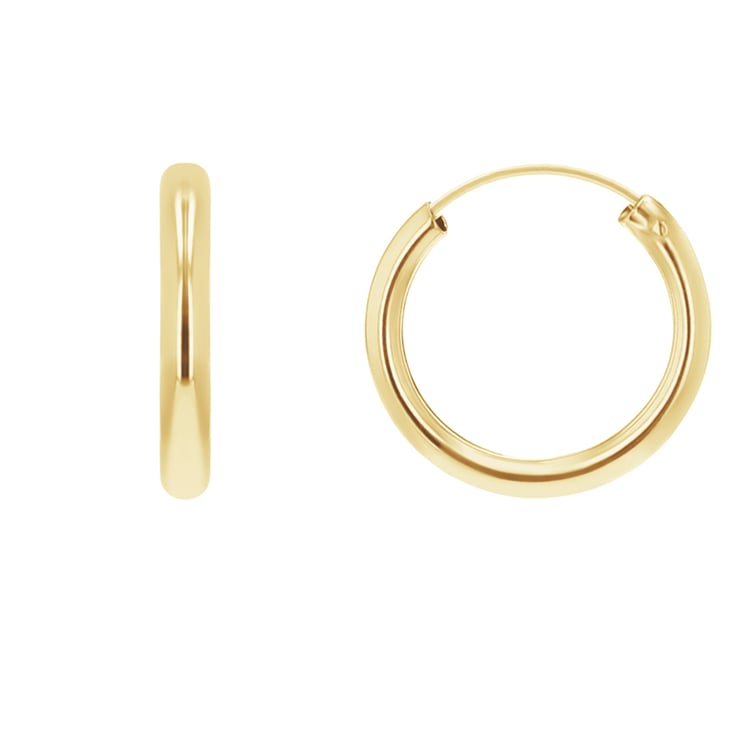 Kruhové náušnice zo zlata 108326