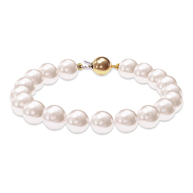 Zlatý perlový náramok