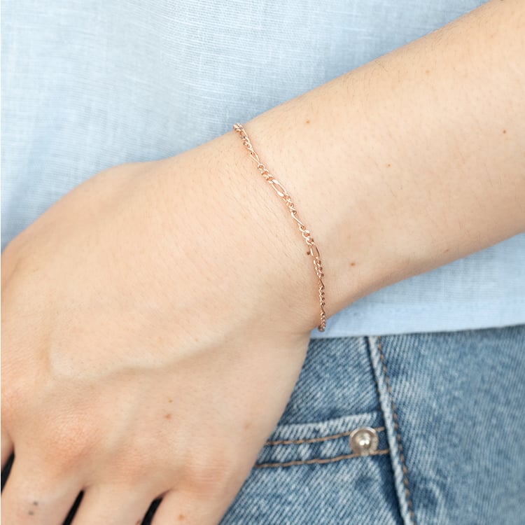 Figaro náramok 18 cm zo striebra 125228