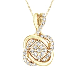 Prepletaný diamantový prívesok Juhy