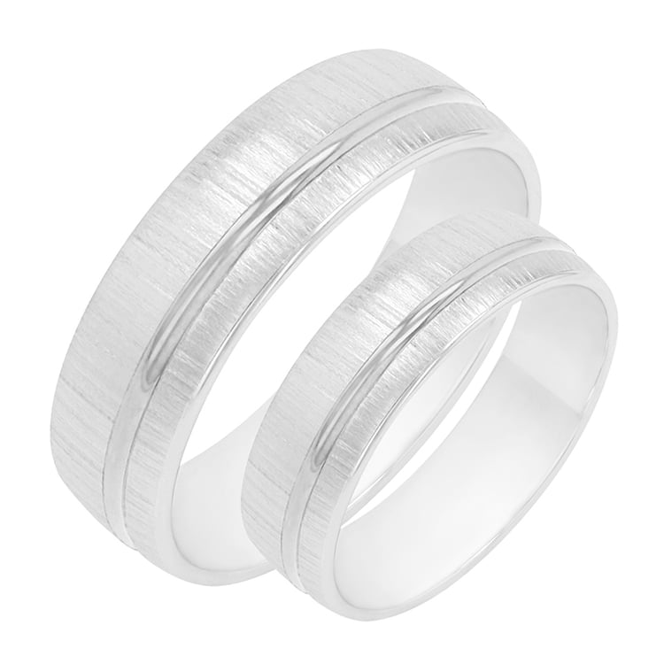 Snubné prstene z bieleho zlata 78682