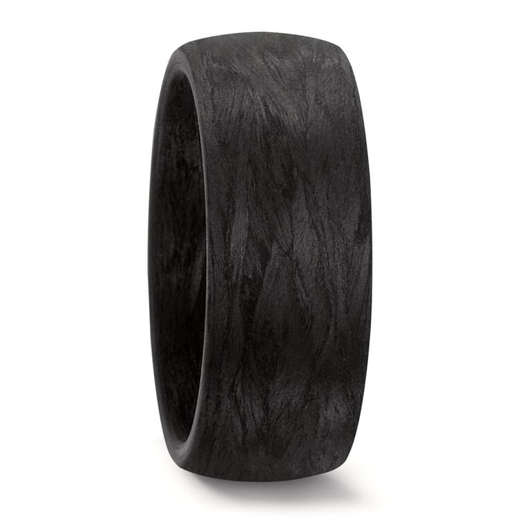 Ploché karbónové svadobné obrúčky s diamantom Lola 166493