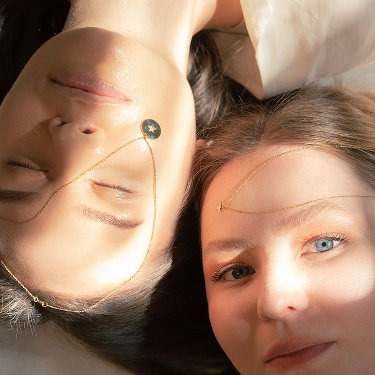 Set strieborných príveskov v tvare hviezdy pre dvoch Merlin 99710