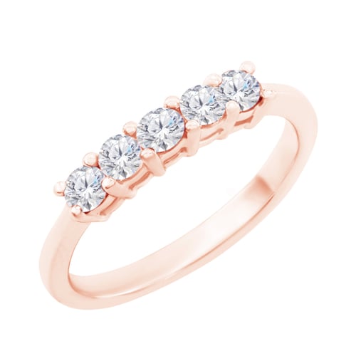 Elegantný prsteň osadený lab-grown diamantmi Klein