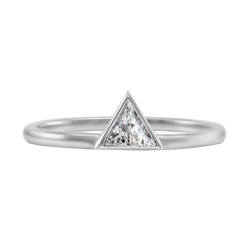 Zlatý zásnubný set prsteňov s diamantom Frale