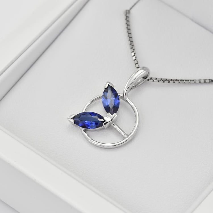 Náhrdelník so zafírmi 28409