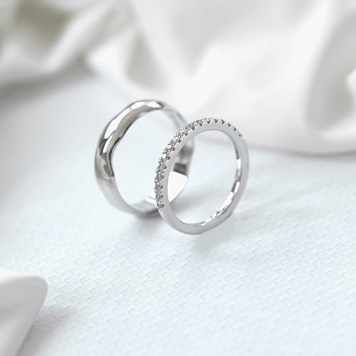 Zlatý eternity prsteň s 1.50 mm lab-grown diamantmi Qenyl