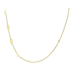 Náhrdelník so 4 písmenami vašej voľby a diamantom Lupe