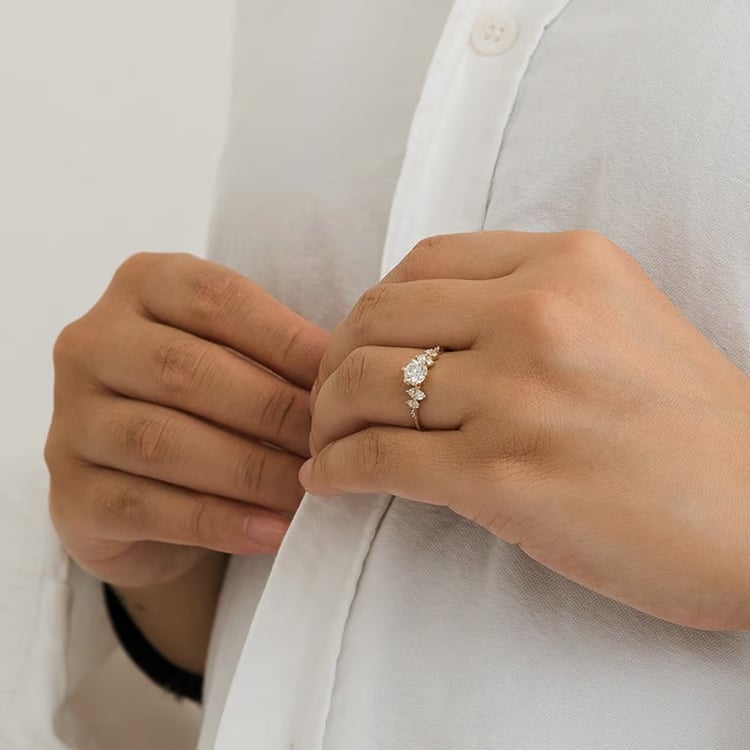 Zásnubný prsteň zo zlata s 2.35ct IGI certifikovaným lab-grown diamantom Olha 166242