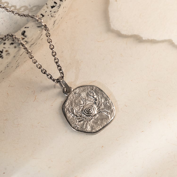 Strieborný prívesok so symbolmi znamenia zverokruhu 136694